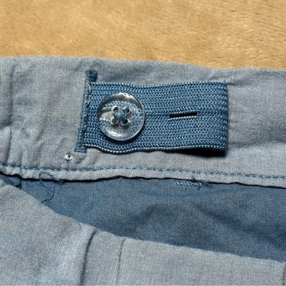 Janie and Jack Chambray Shorts Navy Blue Ric Rac Trim Size 7 - Picture 5 of 7